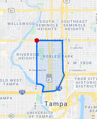 Tampa Heights - Seminole Heights Living Map